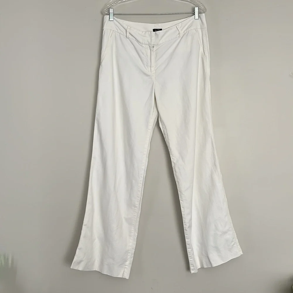 J.Crew 100% Linen Favorite Fit Straight Wide-Leg Womens Size 12